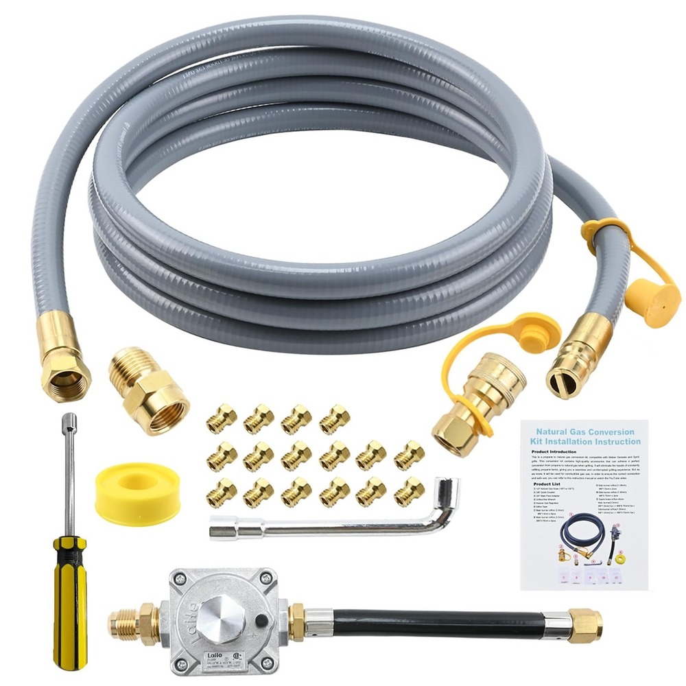 Garsoo Propane to Natural Gas Conversion Kit 10FT Weber Genesis Spirit Grill